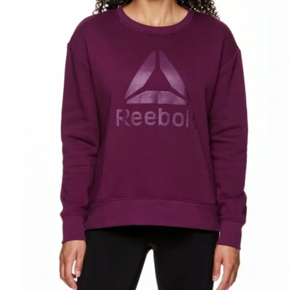 Reebok Women's Supersoft Gravity Crewneck Sweatshirt with Side Pockets